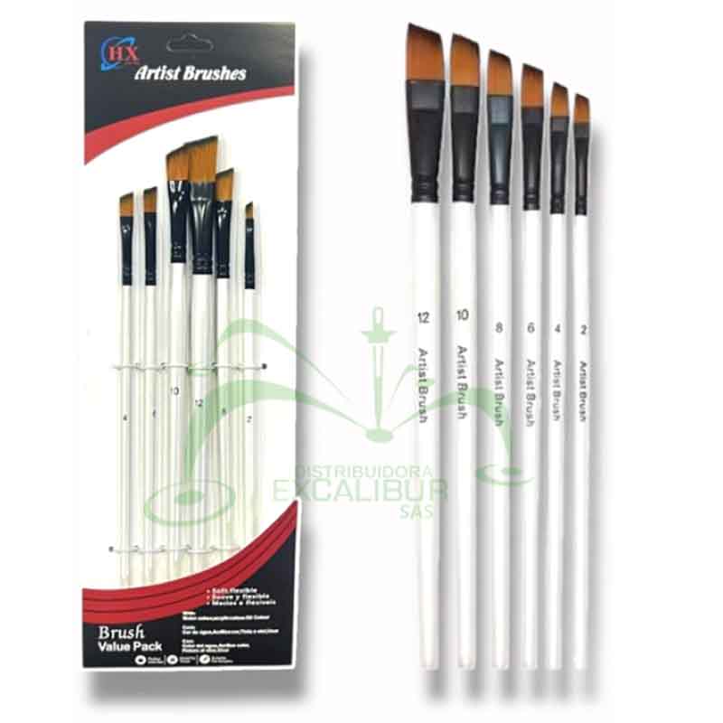 Set pincel Angular x 6