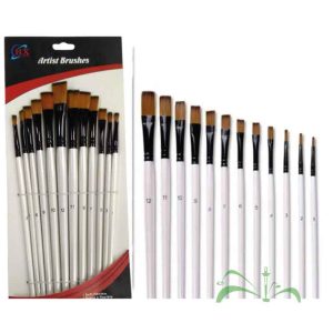 Set pincel Plano x 12