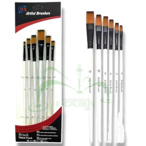 Set pincel Plano x 6