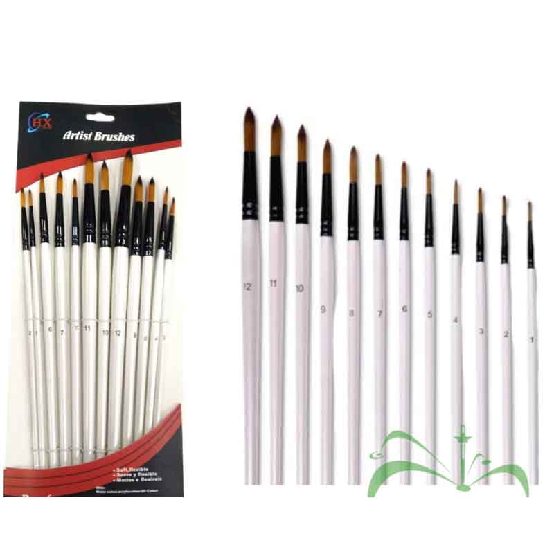 Set pincel Redondo x 12