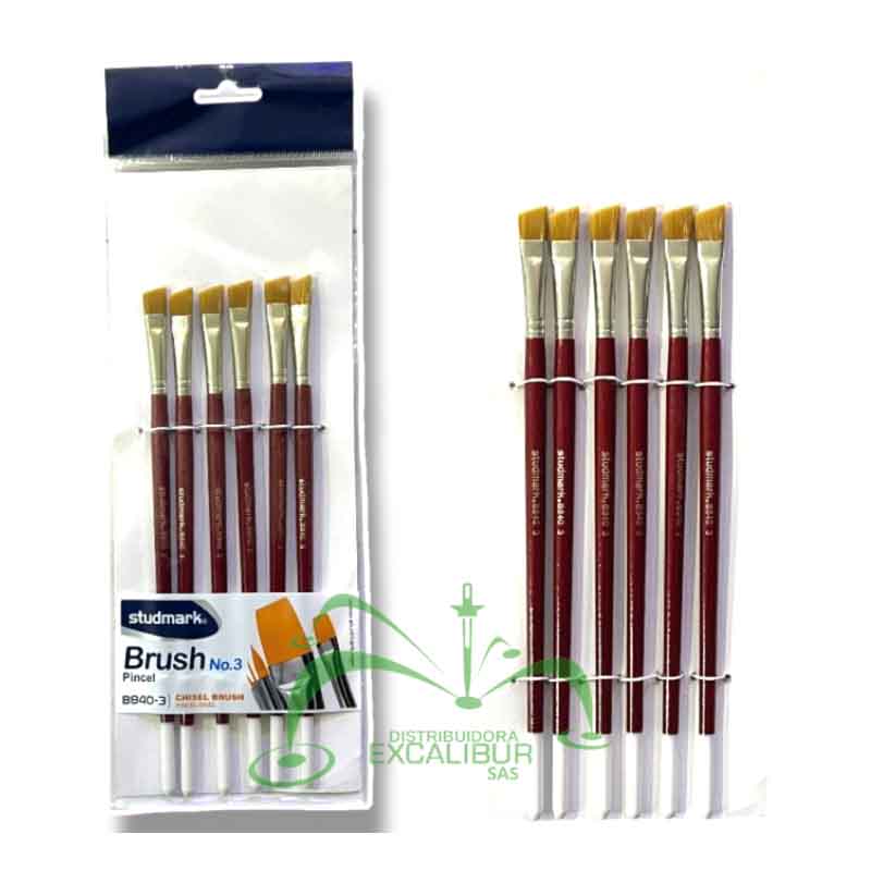 Set pincel Angular Studmark 840-3 x 6