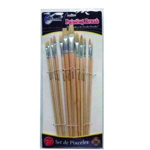 Set pincel plano x12 REF579