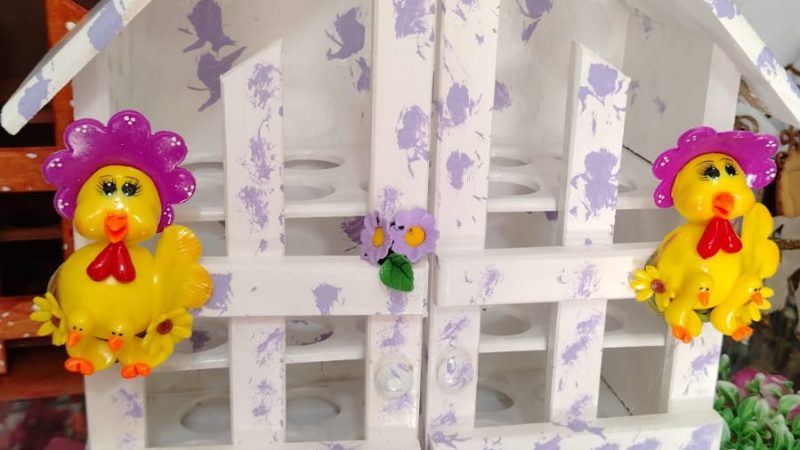 Casitas para colocar huevos, decorativas
